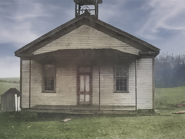 Historical photograph of Couch School building